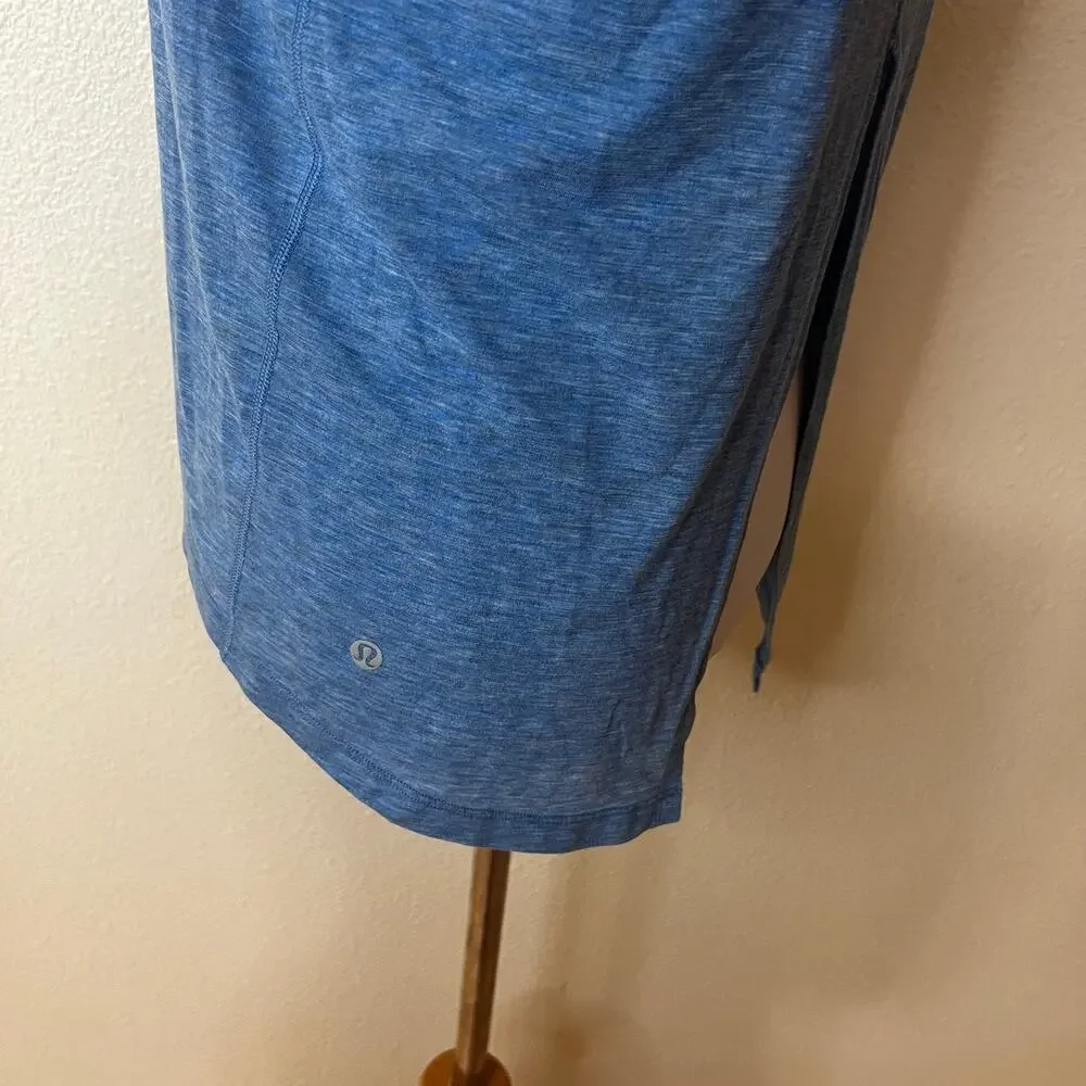 Lululemon Box It Out Short Sleeve T-shirt In Heathered Amalfi Blue SMALL